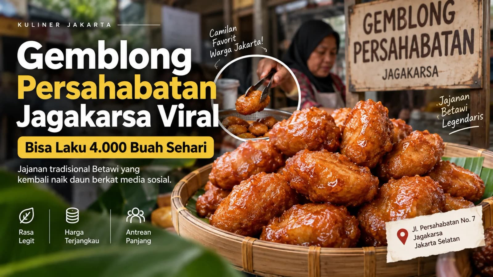 Gemblong Persahabatan: Jajanan Tradisional yang Viral dan Ramah Lingkungan